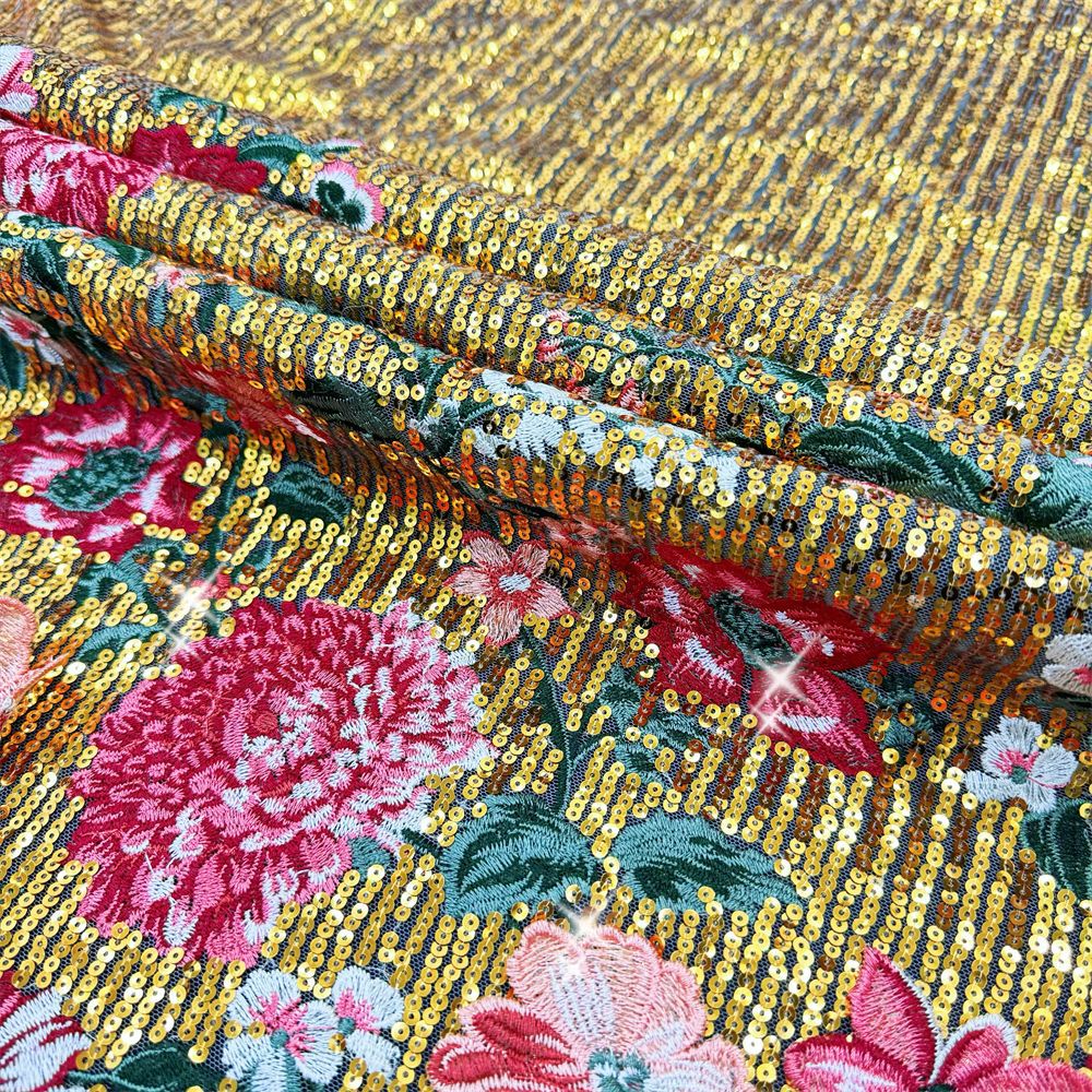 Sewing Embroidery Fabric - 1야드입체 자수 바느질 웨딩 드레스, 이브닝