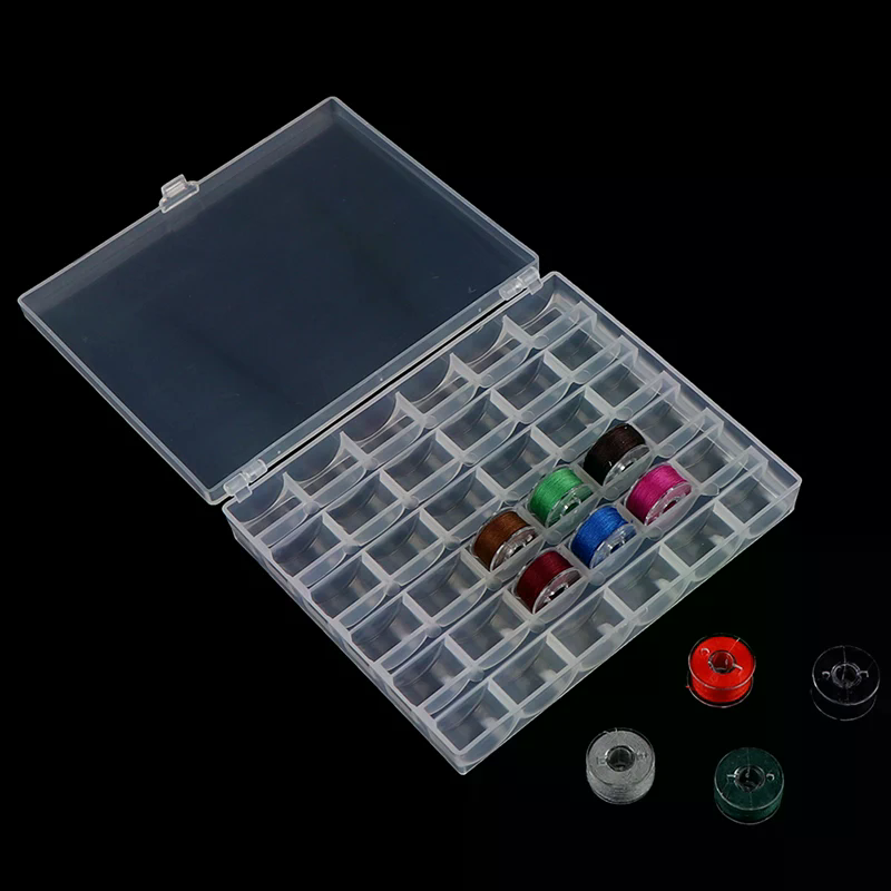 Bobbin Organizer Box - 36개의 빈 보빈, 재봉틀 보빈 케이스