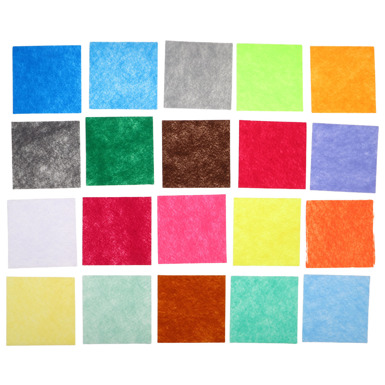 Is Sewing Textile Art - 120개 공예용 펠트 사각형 10x10cm 컬러