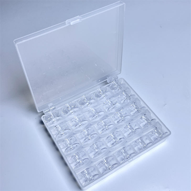 Bobbin Organizer Box - 25칸 투명 빈 보빈 보관함 또는