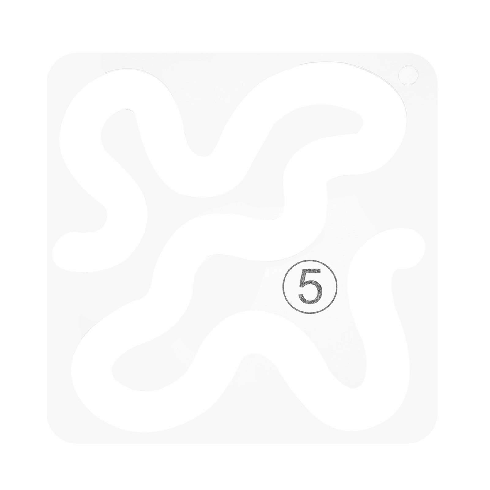 Sewing Embroidery Fabric - 1개입 투명 아크릴 재질의 재봉용 자,
