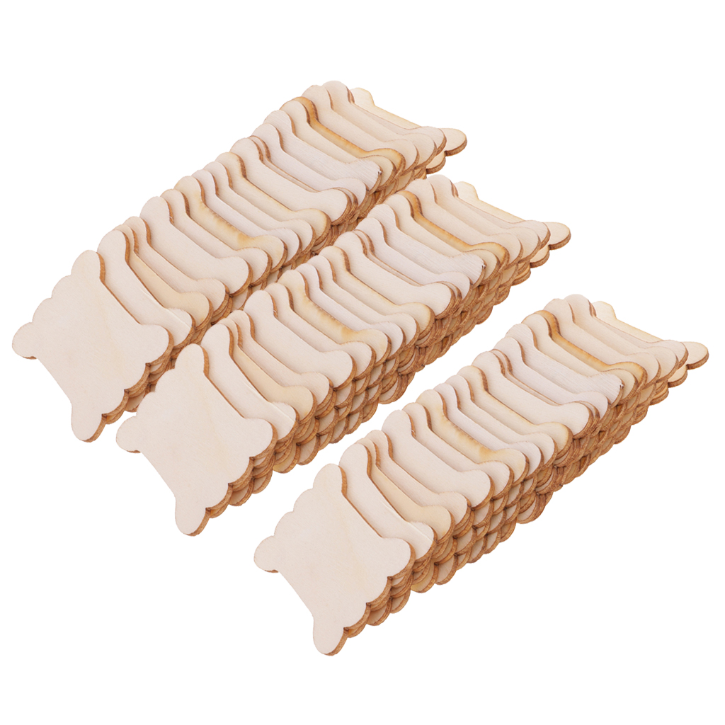 Bobbin Organizer Box - 20PCS/40PCS/60PCS 뼈 모양의 나무 치실 스레드