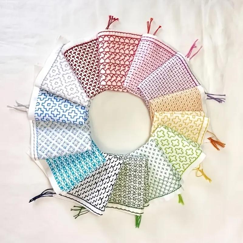 Sewing Embroidery Fabric - 9/32개 실과 바늘 데님 원단 손자수