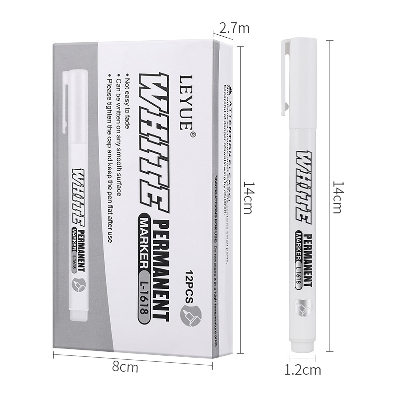 새로운 1/2/3PCS 방수 금속 마커 영구 흰색 페인 - Fabric Marking Pen 리뷰 및 가격