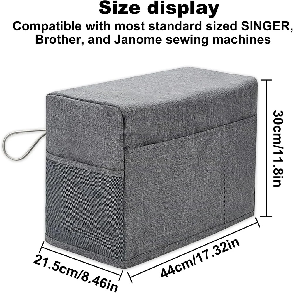 보관용 포켓 및 측면 손잡이가 있는 범용 재봉틀 커버, - Sewing Expert 리뷰 및 가격