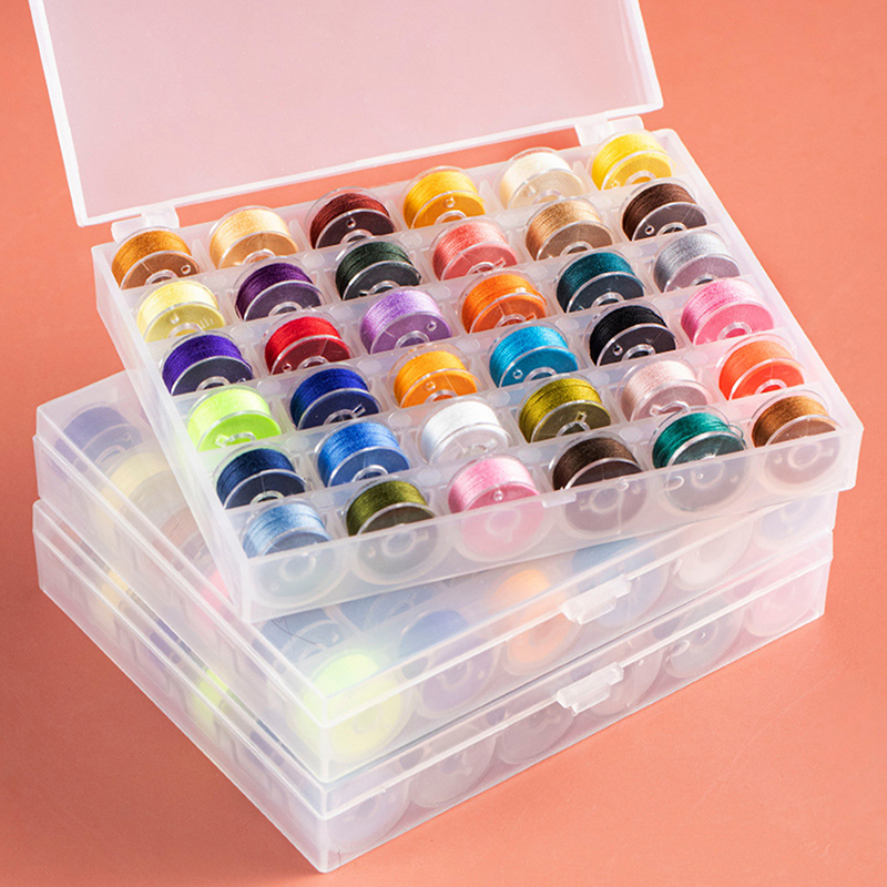 재봉용 보빈 박스 세트 재봉틀 보빈 다색 실 스풀 기계 - Bobbin Organizer Box 리뷰 및 가격