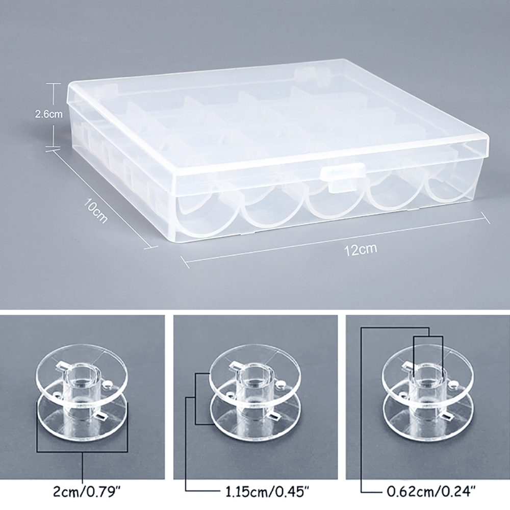 25 개/대 플라스틱 스레드 보빈 DIY 자수 액세서리 - Bobbin Organizer Box 리뷰 및 가격