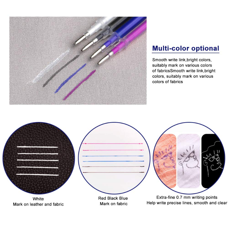 103 개/대 열 지울 수있는 리필 마커 펜 온도 사라 - Fabric Marking Pen 리뷰 및 가격