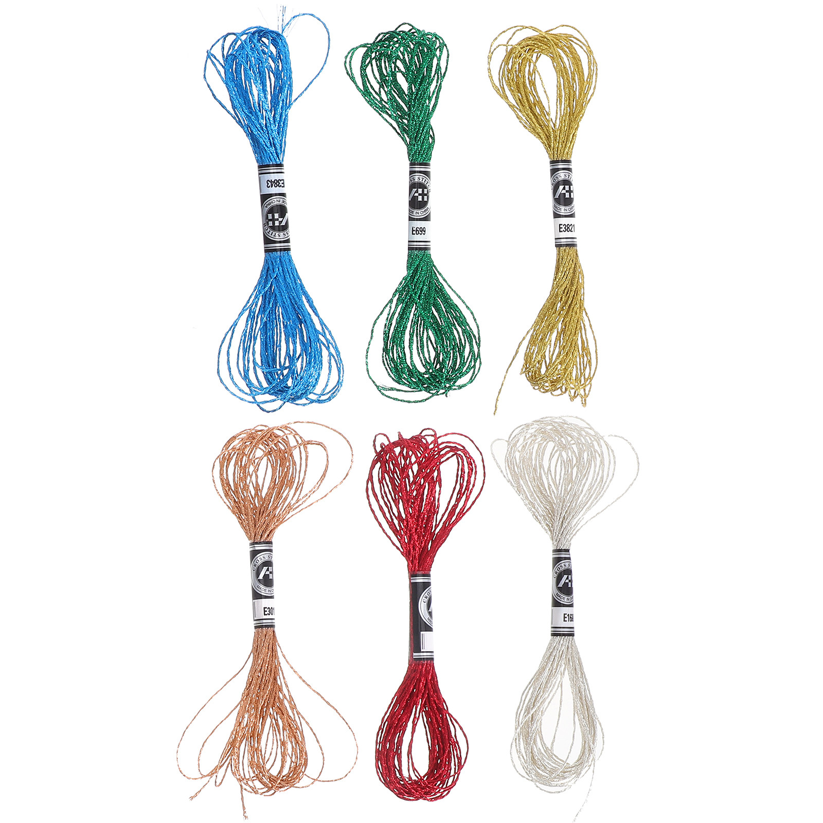 6Pcs 고급스러운 금속 자수 실 DIY 홈 장식 팔찌 - Embroidery Floss Thread 리뷰 및 가격