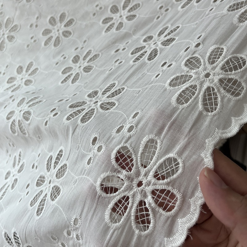 130cm 폭의 면 속이 빈 자수 레이스 원단, DIY - Sewing Embroidery Fabric 리뷰 및 가격