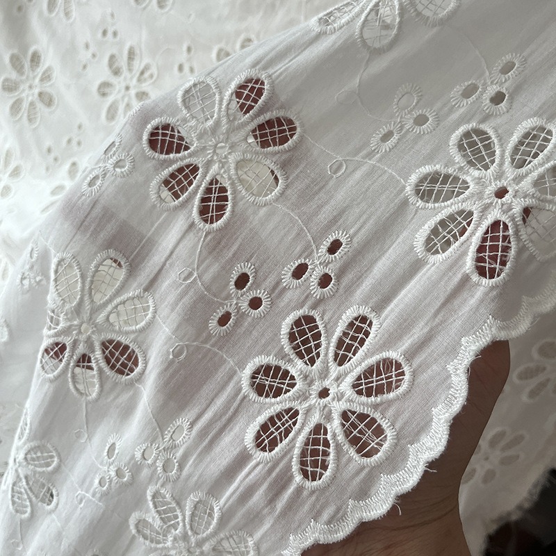 130cm 폭의 면 속이 빈 자수 레이스 원단, DIY - Sewing Embroidery Fabric 리뷰 및 가격