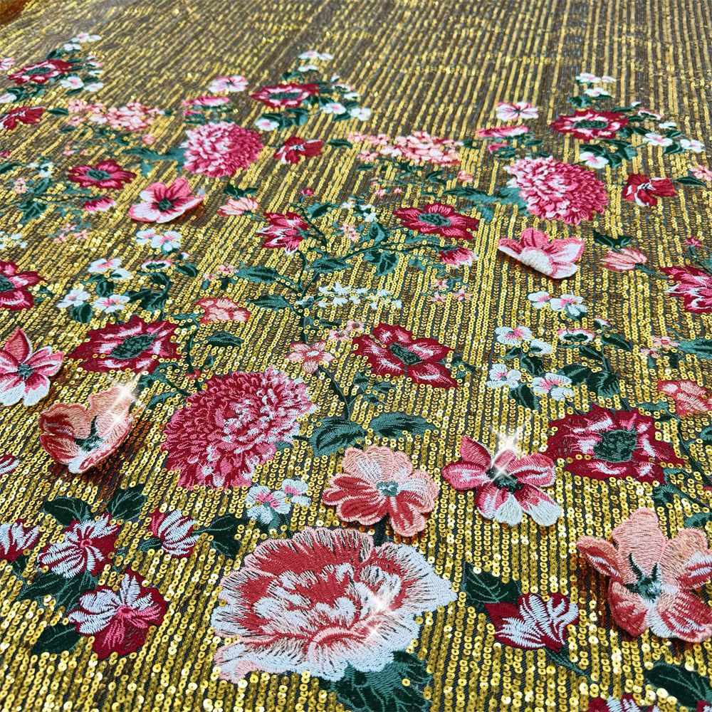 1야드입체 자수 바느질 웨딩 드레스, 이브닝 가운, 치 - Sewing Embroidery Fabric 리뷰 및 가격