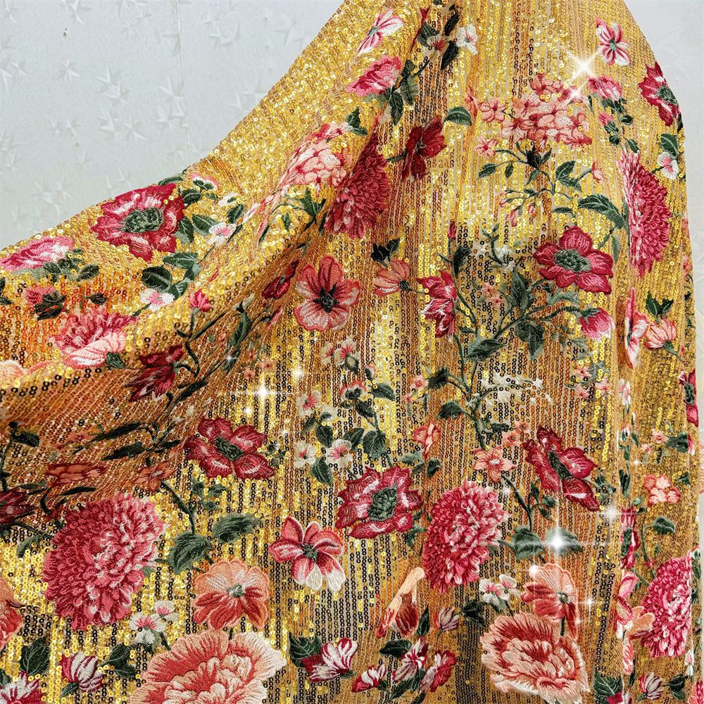 1야드입체 자수 바느질 웨딩 드레스, 이브닝 가운, 치 - Sewing Embroidery Fabric 리뷰 및 가격