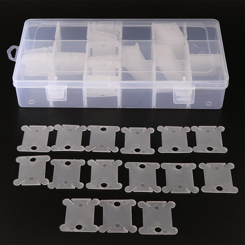 플라스틱 보빈 100개 포함 가방 뜨개질 실 크로셰 용 - Bobbin Organizer Box 리뷰 및 가격