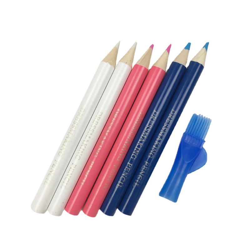 3/6개입 수용성 패브릭 연필 브러시 캡 포함 재단사  - Fabric Marking Pen 리뷰 및 가격