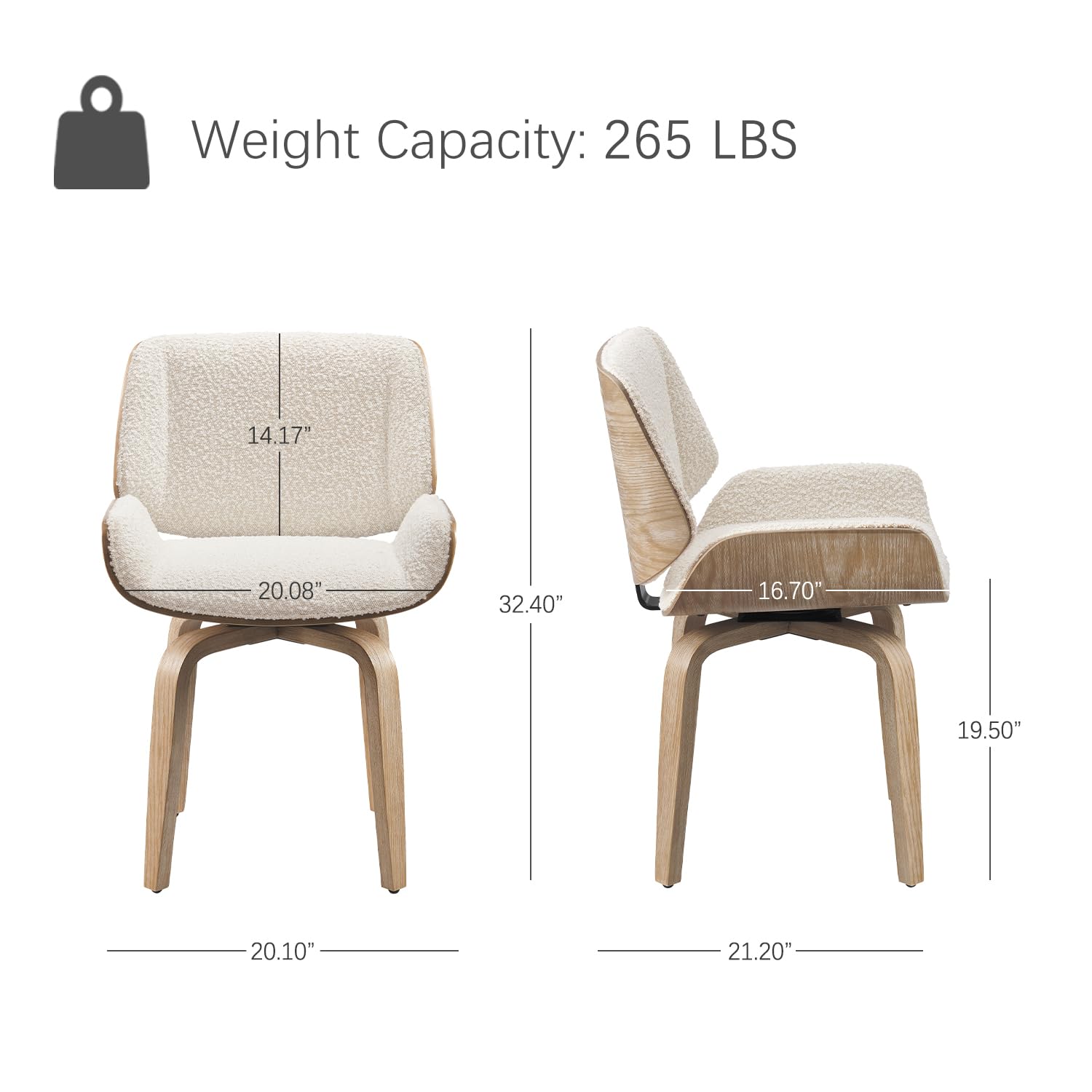 회전식 식탁 의자, 패브릭 커버의 나무 다리 식당 의자 - Century Textile & Sewing Supply 리뷰 및 가격