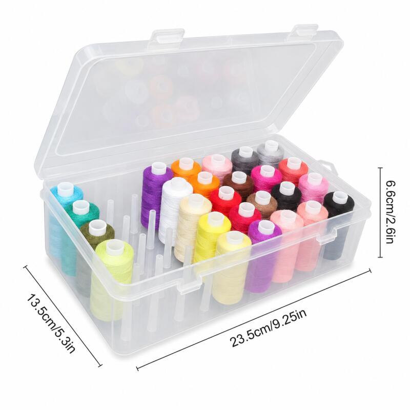 바느질실 보관함 42개 스풀 보빈 휴대용 케이스 컨테이 - Bobbin Organizer Box 리뷰 및 가격