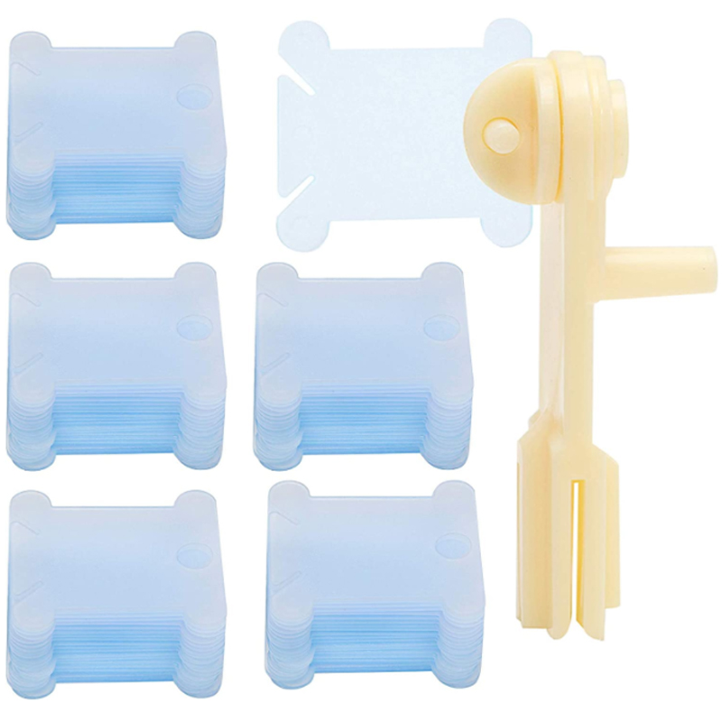 1/50/100/500pc 플라스틱 크로스 스티치 보빈 - Bobbin Organizer Box 리뷰 및 가격