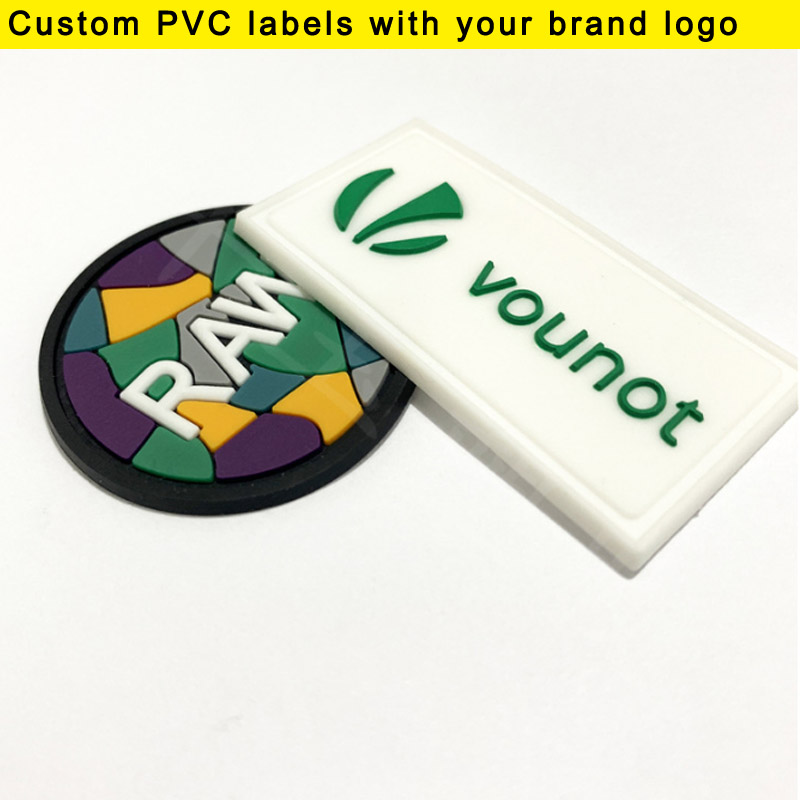 100개 묶음 맞춤형 로고/문자 PVC 드롭 플라스틱  - Sewing Label 리뷰 및 가격