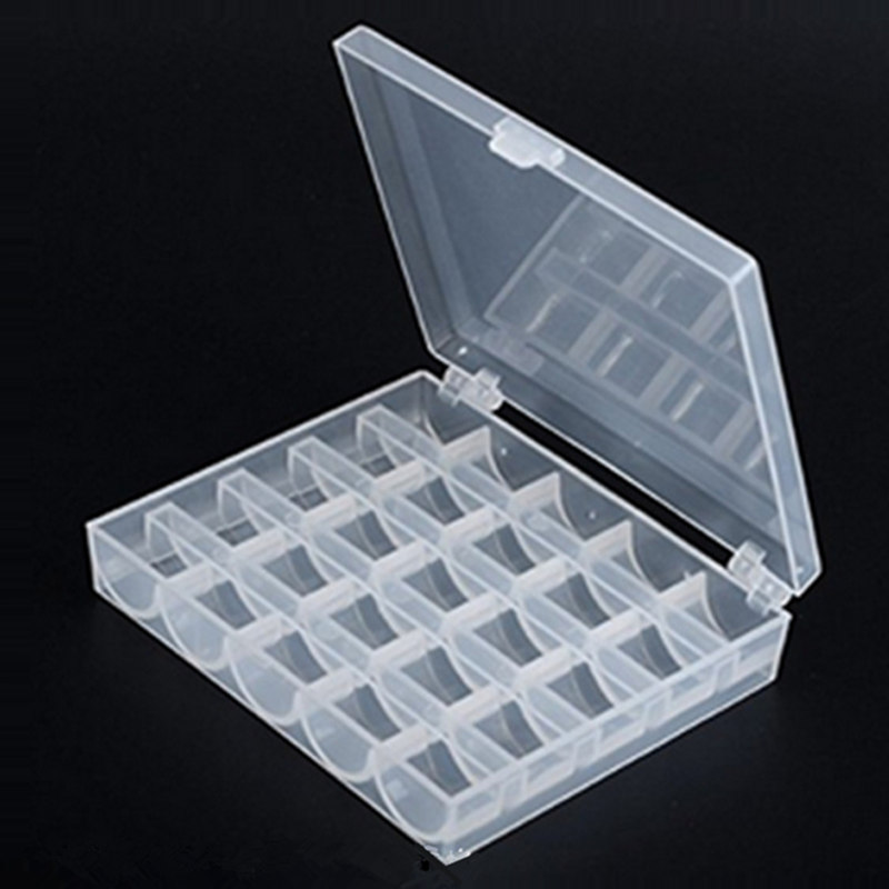 1PC 25 슬롯 플라스틱 보빈 보관함 빈 재봉 보빈  - Bobbin Organizer Box 리뷰 및 가격