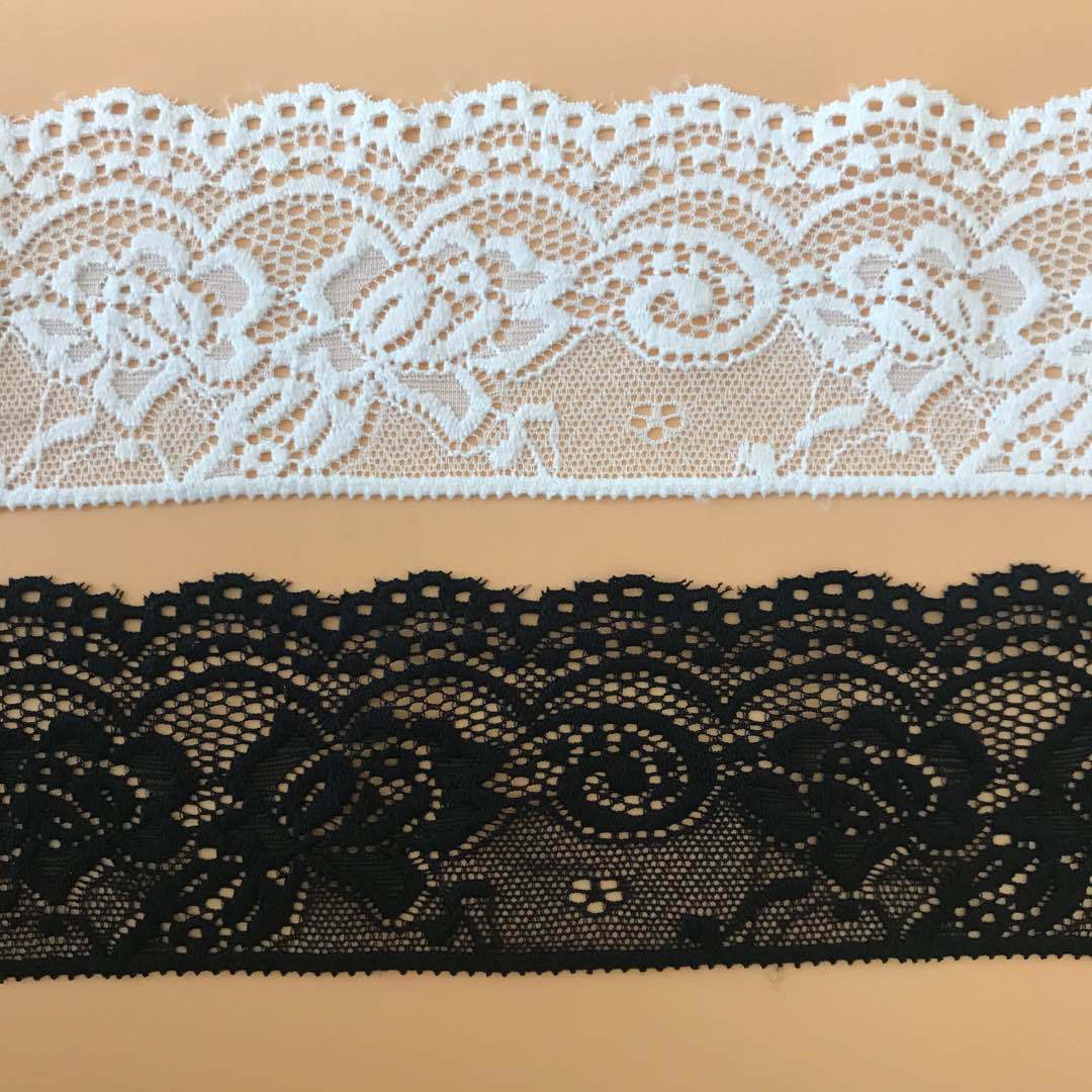 절묘한 탄성 레이스 트림, 검정색과 흰색으로 제공, 2 - Sewing Tas 리뷰 및 가격