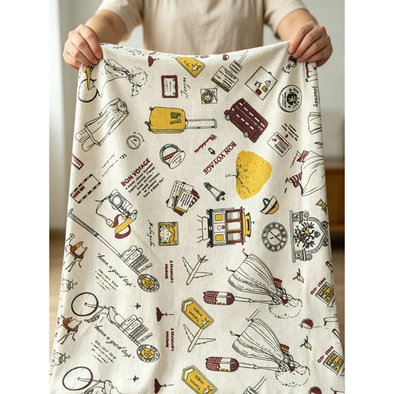 여성 프린트 패턴이 있는 혼합 혼방 원단, 커튼, 테이 - Sewing In Textile 리뷰 및 가격