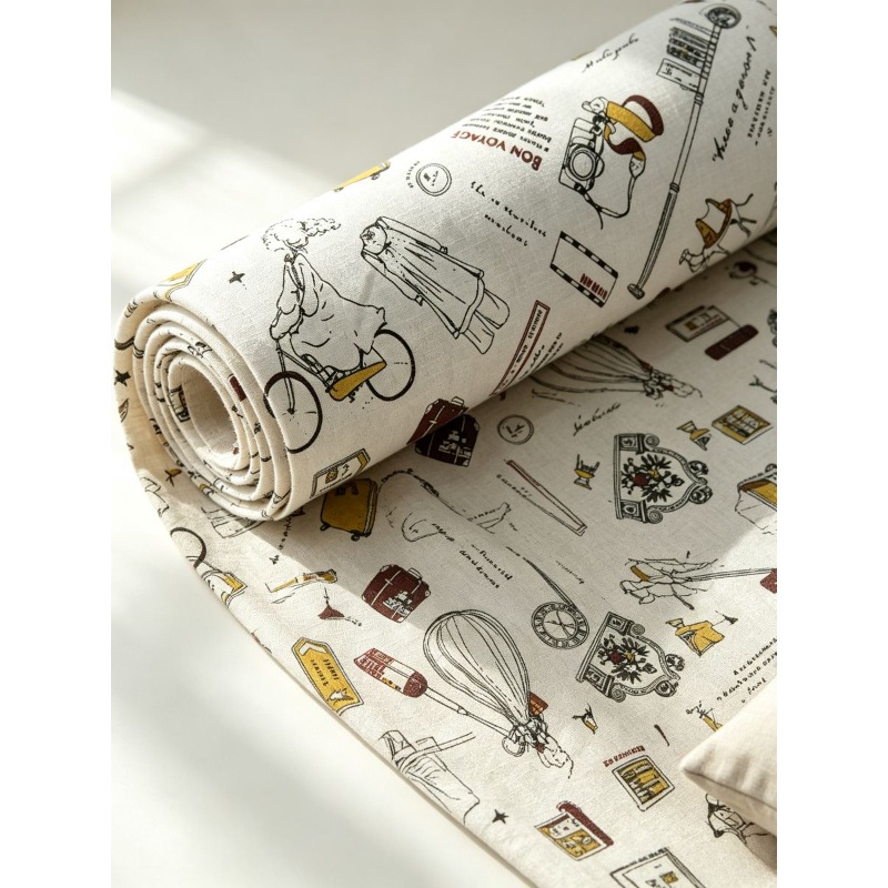 여성 프린트 패턴이 있는 혼합 혼방 원단, 커튼, 테이 - Sewing In Textile 리뷰 및 가격