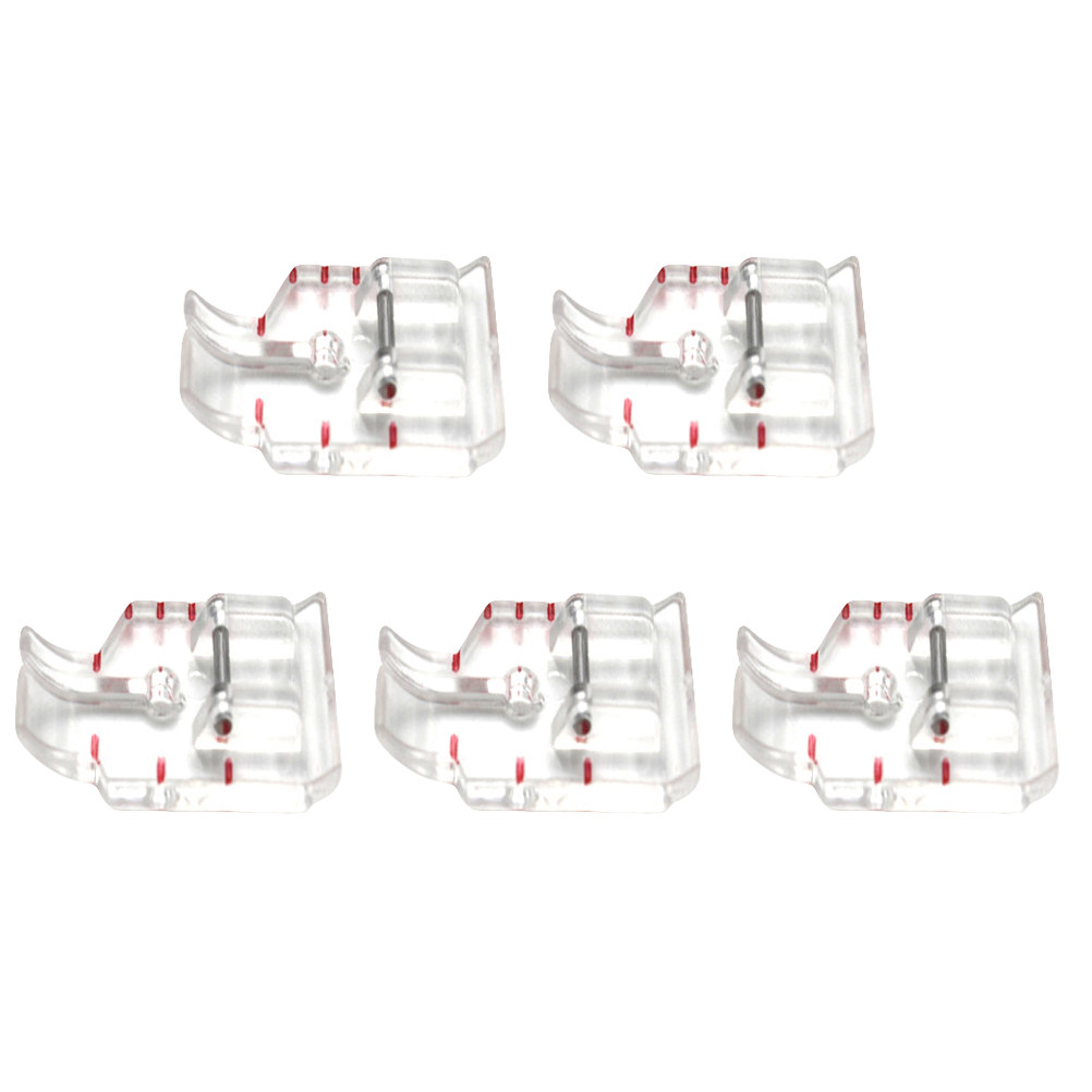 퀼팅용 압착 발 5개 세트, 투명 플라스틱 재질, 산업 - Sewing Machine Fabric 리뷰 및 가격