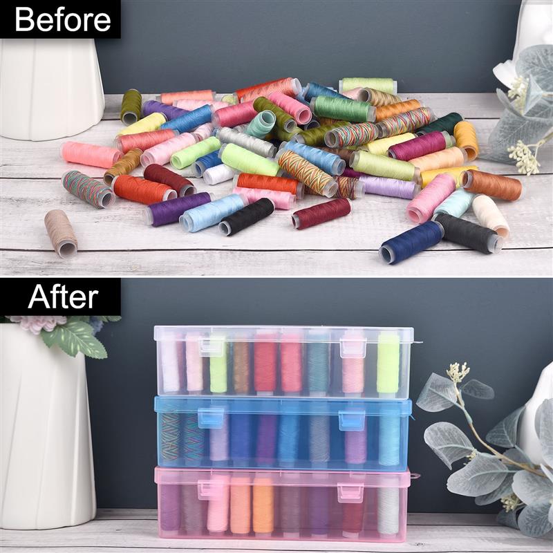 42 축 재봉 실 보관함, 스풀 보빈 운반 케이스 컨테 - Bobbin Organizer Box 리뷰 및 가격